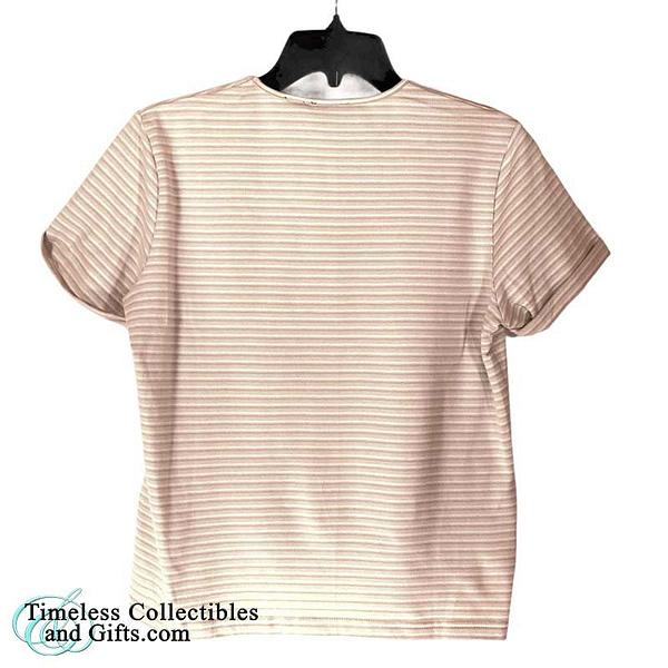 Dockers Women Beige White Top PM 2