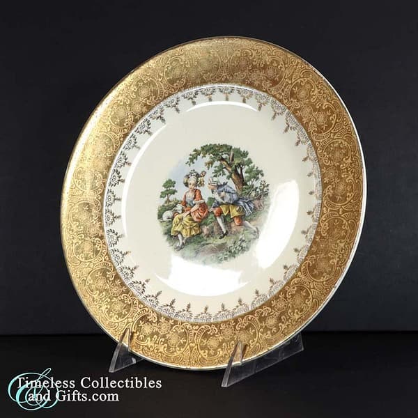 Edgewood 22K Gold 17th Century Theme Plate 1