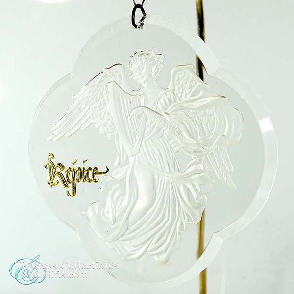 Hallmark 1982 Holiday Highlights Acrylic Angel Ornament 5 copy