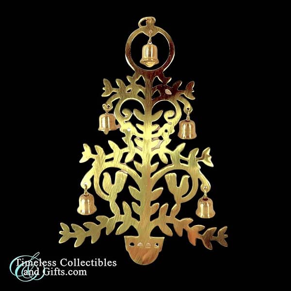 Hallmark Solid Brass Tree Chimes Ornament 1 1