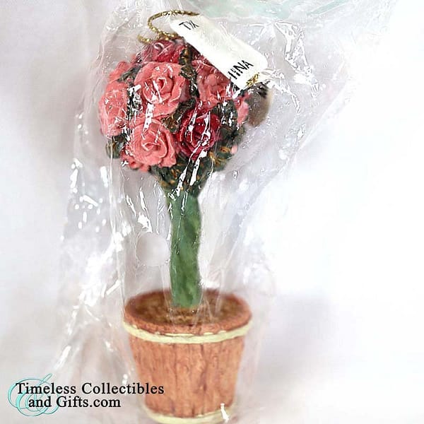 Miniature Rose Flower Topiary Trees Christmas Collection 9