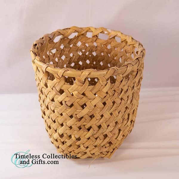 Open Weave Natural Rattan Wicker Basket 1