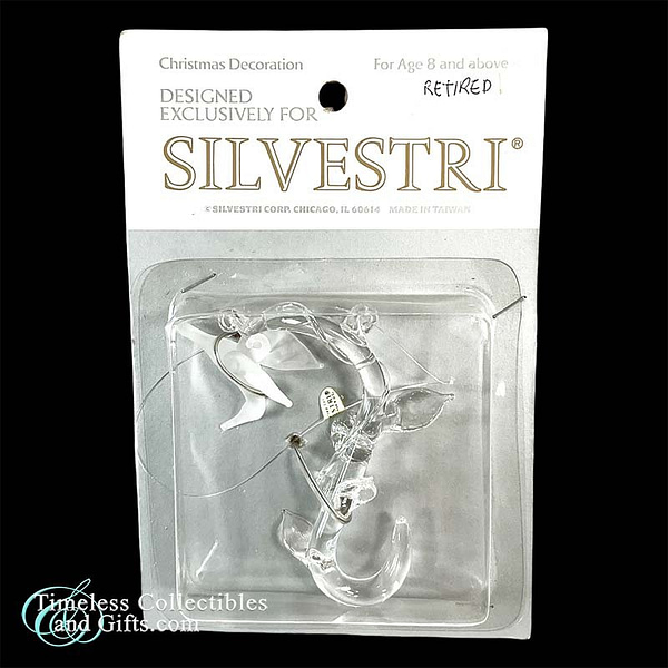 Silvestri Glass Frosted Hummingbird on Vine 1