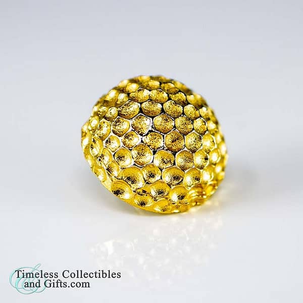 Raised Golf Ball Lapel Pin Tie Tack Gold Silver 2 1